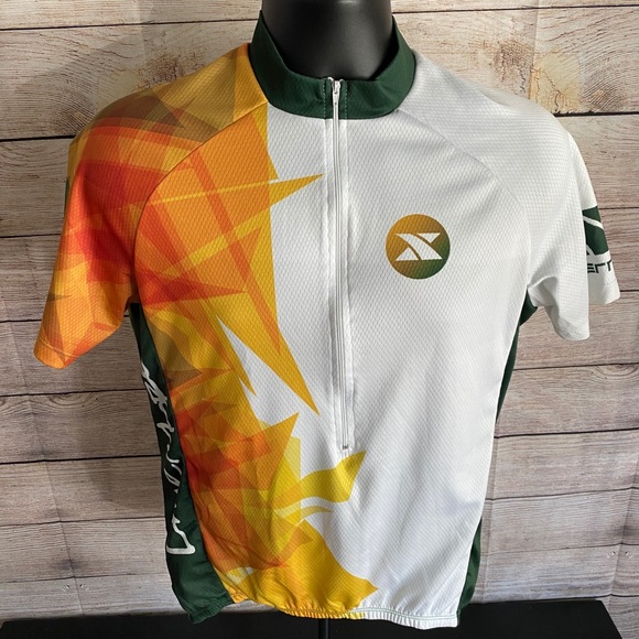 Xterra Short Sleeve Cycling Jersey 3 Back Pockets - Picture 2 of 12